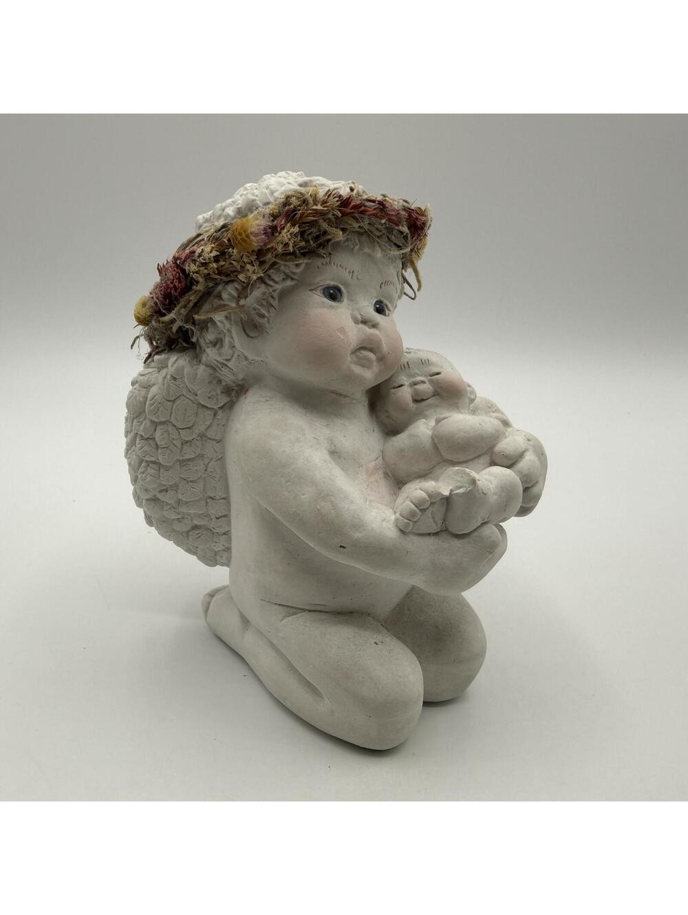 Dreamsicles Collectables By Kristin 1995 Figurine Cherub and Child DC100